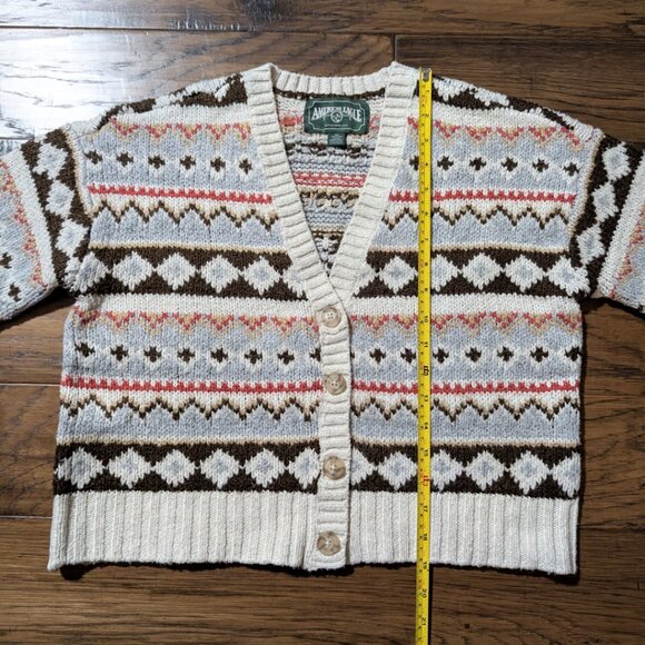 American Eagle Fair Isle knit cardigan sweater size XXS - Picture 7 of 16
